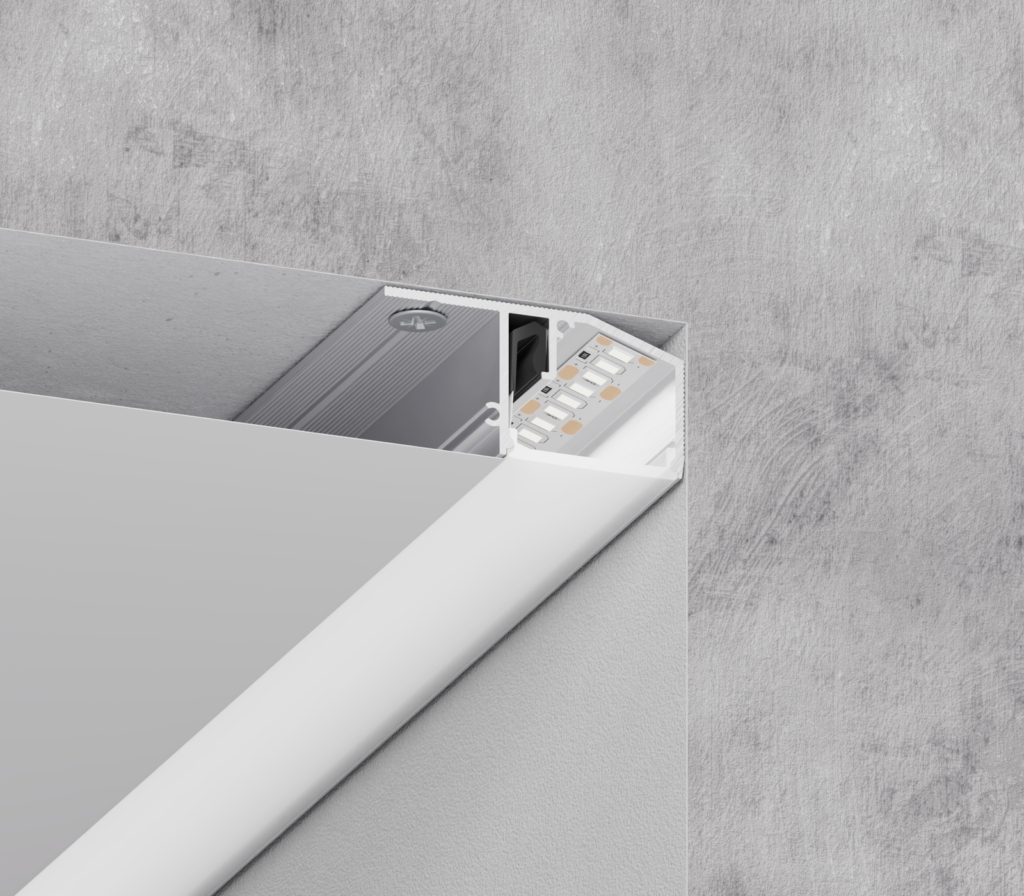 06-15 DEEP PROFIL KONTUR LED Z KLOSZEM 25MM (SUFITOWY)