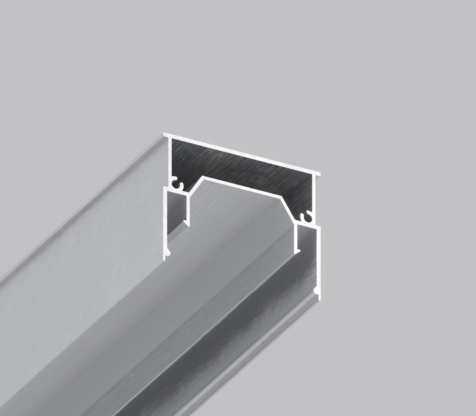 06-8 DEEP PROFIL LED «LINIA ŚWIETLNA» Z KLOSZEM 47MM