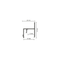 06-14 DEEP PROFIL KONTUR LED Z KLOSZEM 25MM (PRZYŚCIENNY)