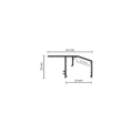 06-15 DEEP PROFIL KONTUR LED Z KLOSZEM 25MM (SUFITOWY)
