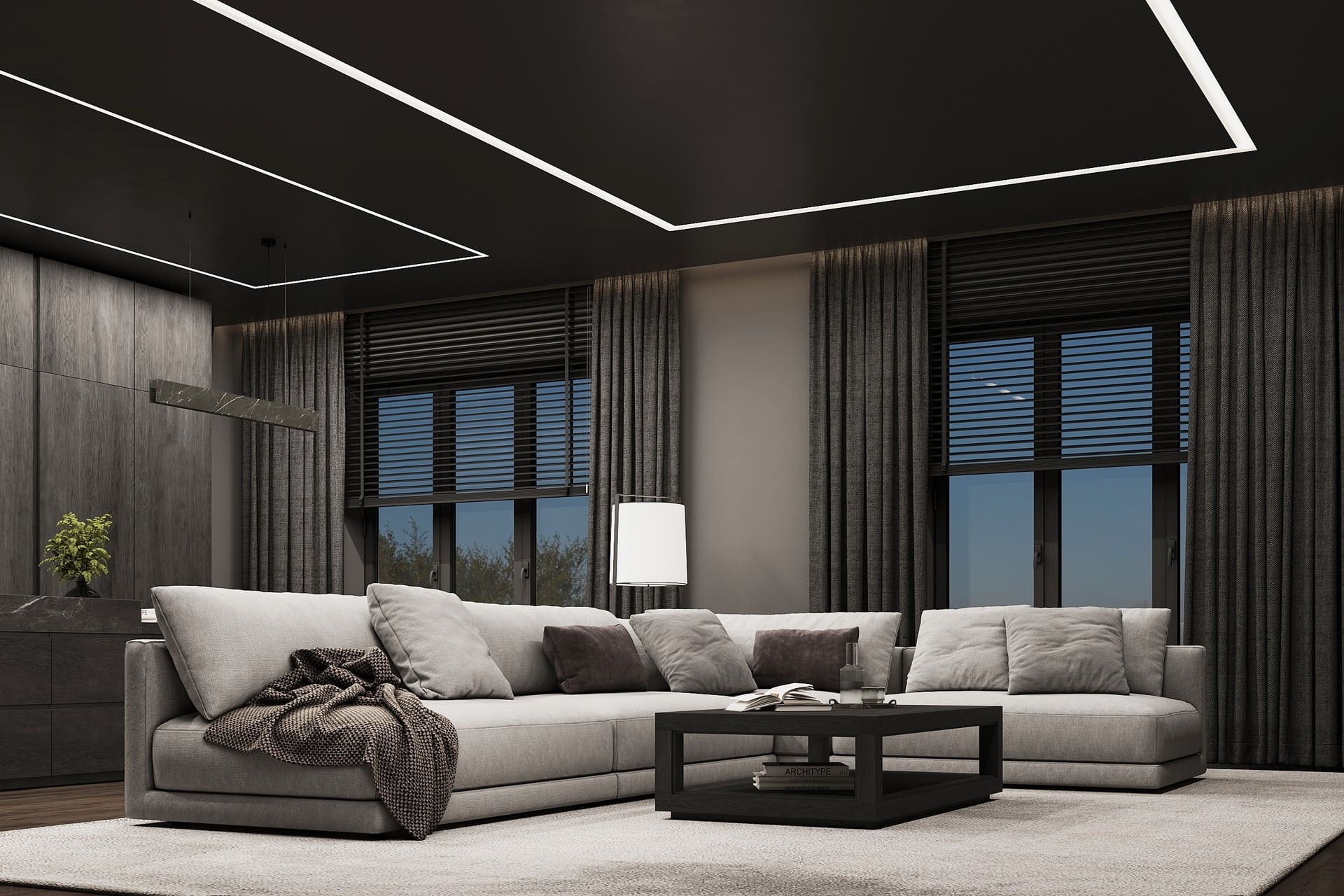 06-13 DEEP PROFIL LED «LINIA ŚWIETLNA» Z KLOSZEM 25MM