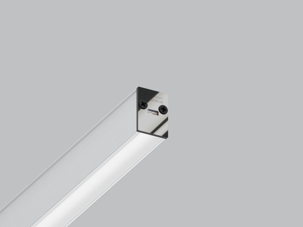 06-13 DEEP PROFIL LED «LINIA ŚWIETLNA» Z KLOSZEM 25MM