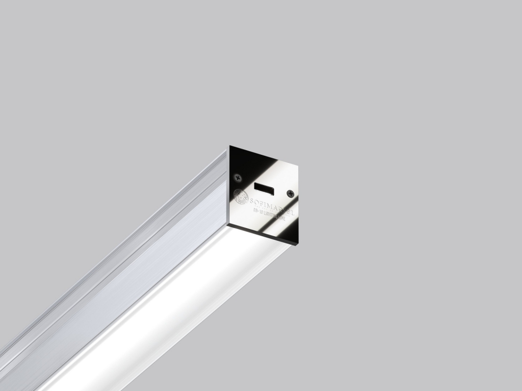 06-19 DEEP PROFIL LED «LINIA ŚWIETLNA» Z KLOSZEM 33MM
