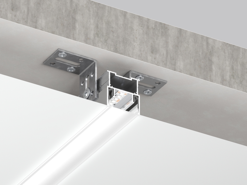 06-19 PROFIL LED «LINIA ŚWIETLNA» Z KLOSZEM 33MM