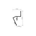 01-14 PROFIL «CIEŃ» 10MM (PRZYŚCIENNY)