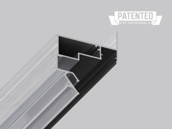 06-17 SNAP PROFIL DO MONTAŻU SUFITÓW PŁYWAJĄCYCH Z KLOSZEM 12MM (PRZYŚCENNY)