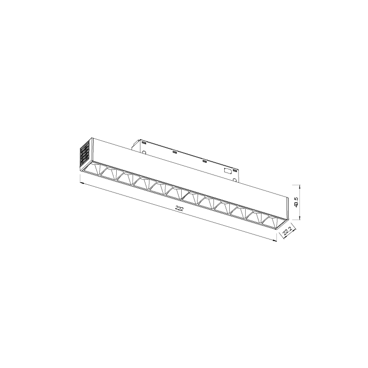 ML01-1/ML01-3 LAMPA MAGNETYCZNA SZYNOWA
