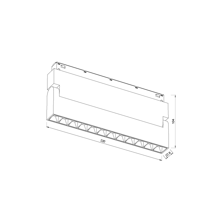 ML03-1 LAMPA MAGNETYCZNA SZYNOWA